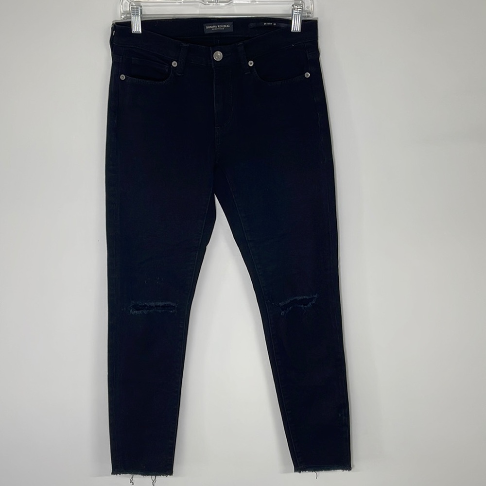 Banana Republic Black Skinny Jeans Womens sz 27‎
